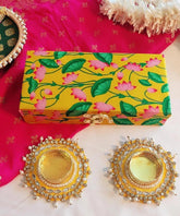 Handmade Decorative Sweet Box With Butti Tea-Light Holder, Cash Box,Christmas Gifts, Indian Bridesmaid box, Return Gift, Wedding Favor Gift